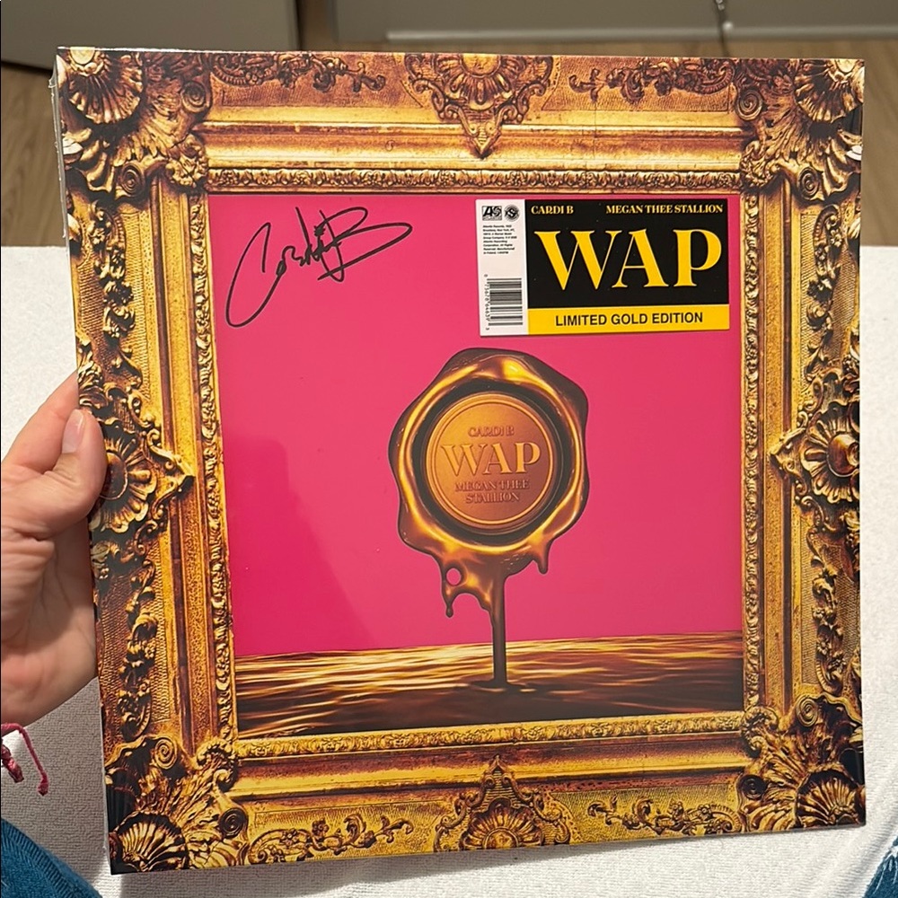 Cardi B – “WAP” Limited Gold 12” Vinyl – Sealed – Official WAP Seal Front Cover